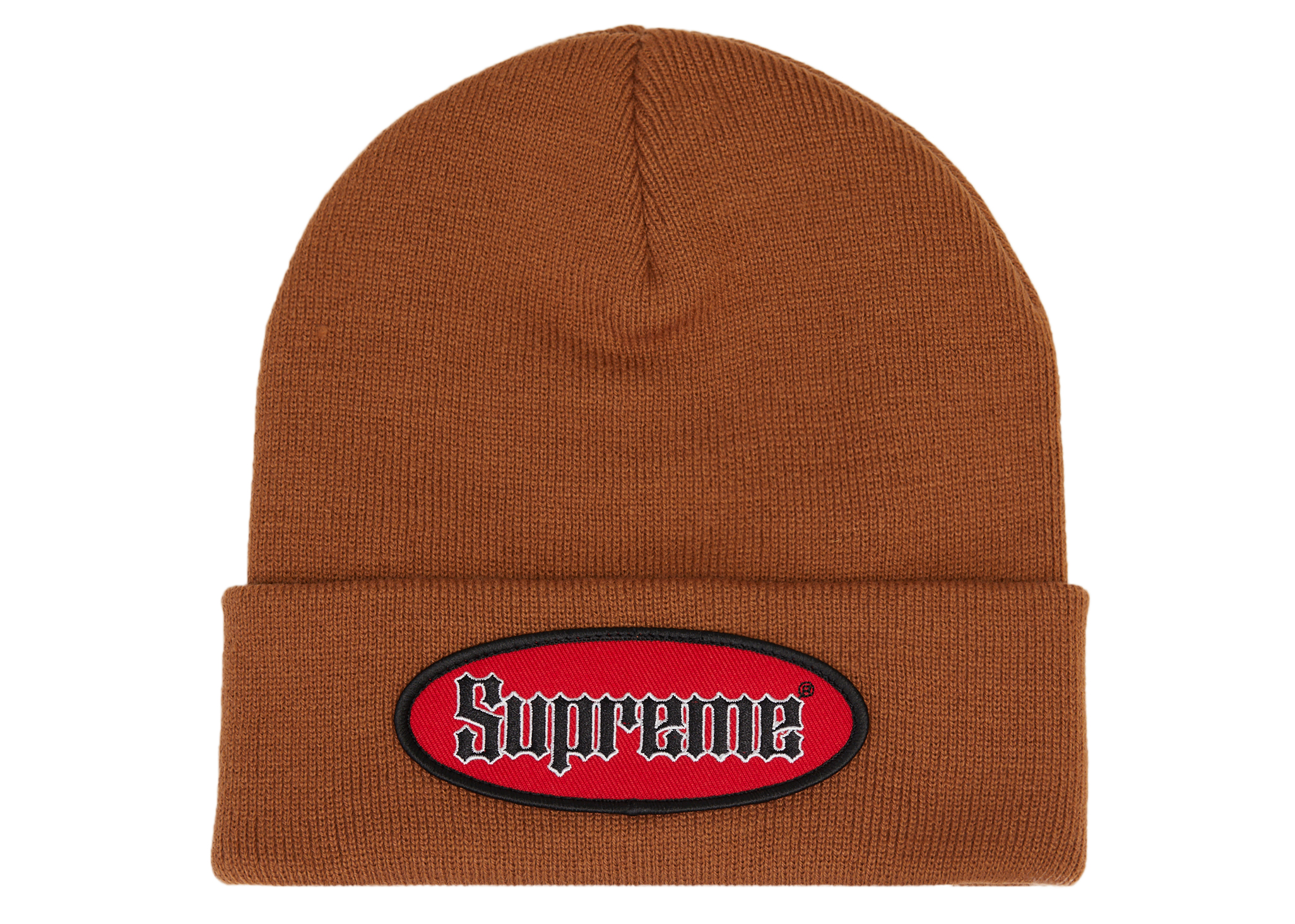 Supreme Oval Patch Beanie (SS22) Rust - SS22 - JP