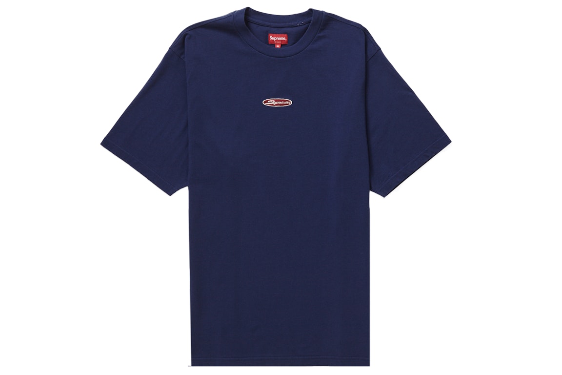 Pre-owned Supreme Oval S/s Top (ss23) Navy