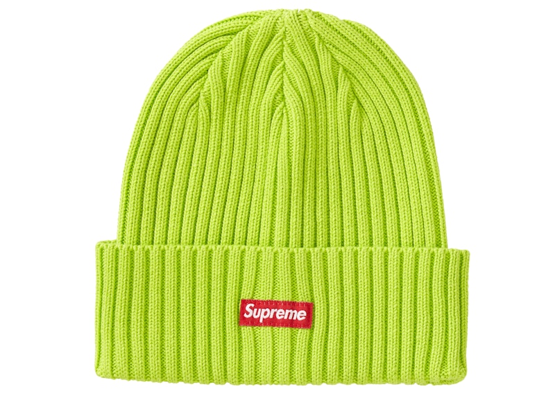 Supreme Overdyed Beanie lime帽子