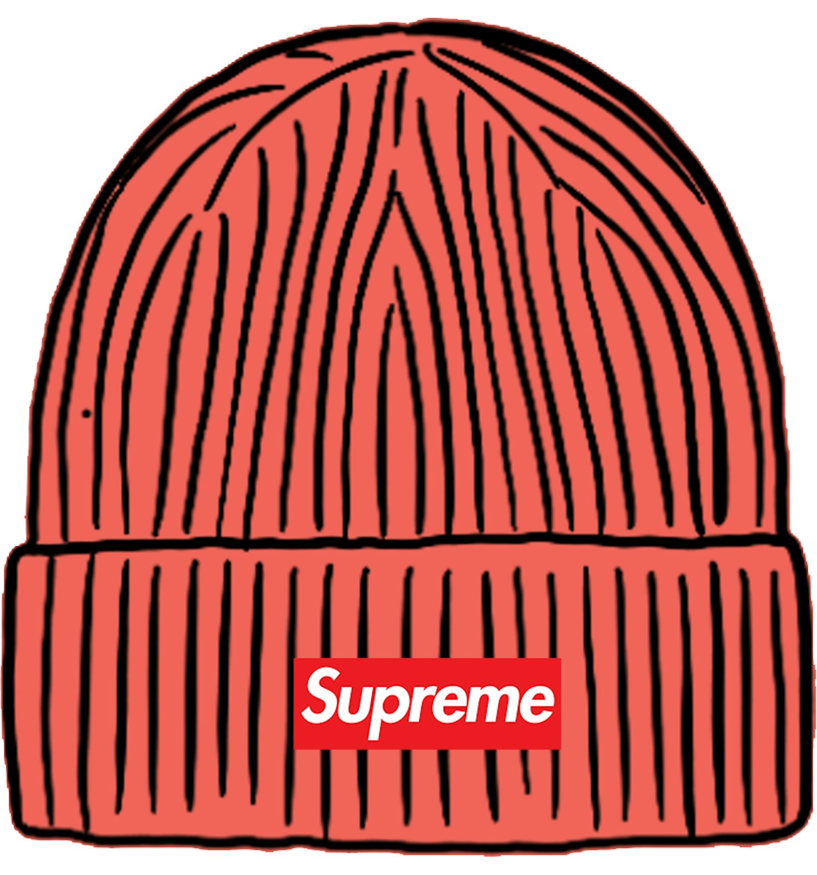 Supreme overdyed beanie coral Clearance