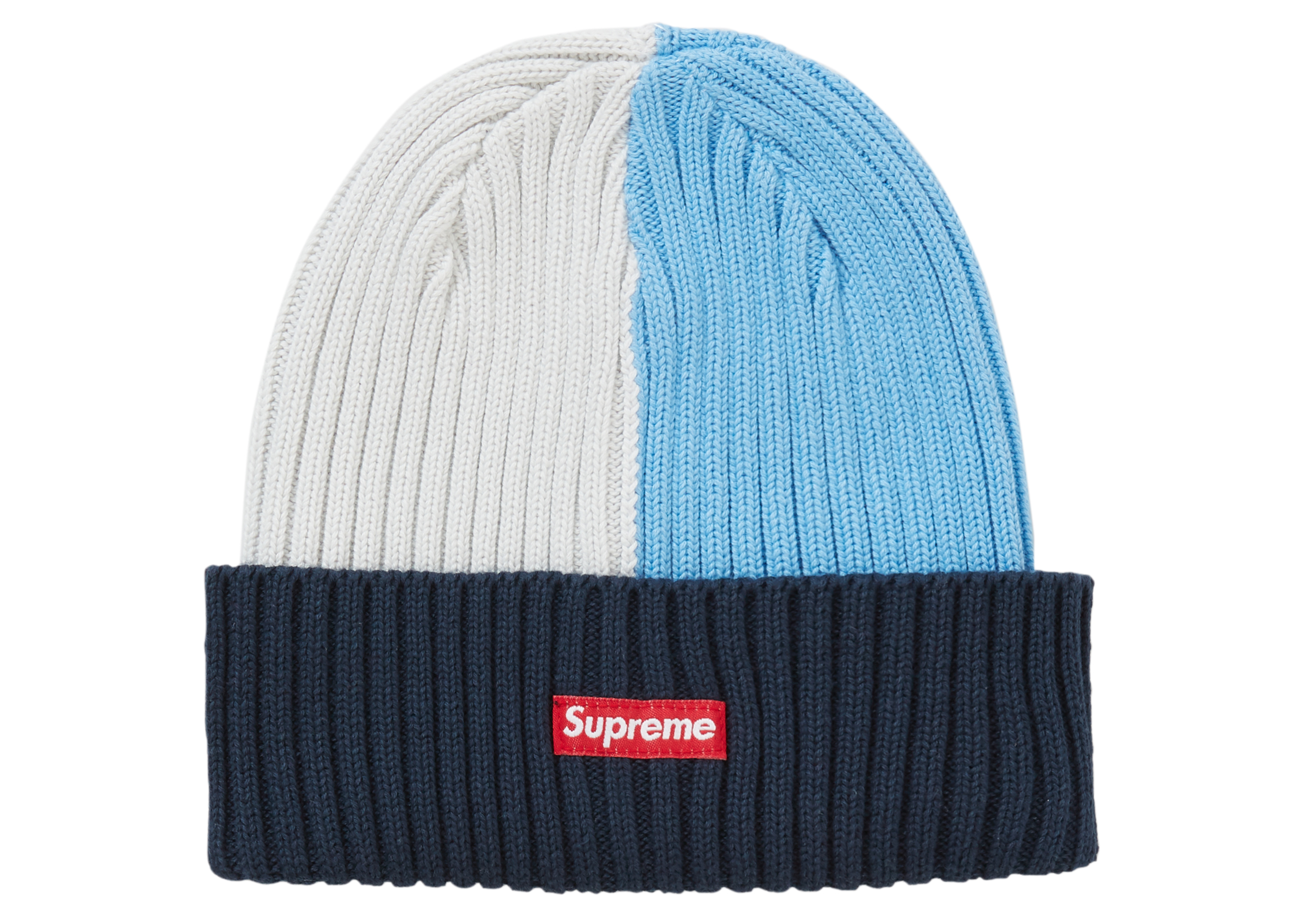 20SS Supreme Overdye Beanie Mixed Blue帽子