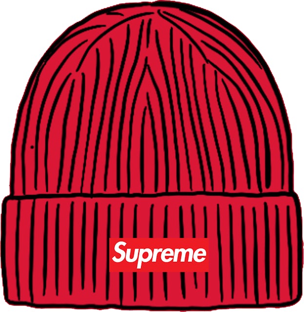 Supreme Overdyed Beanie Red