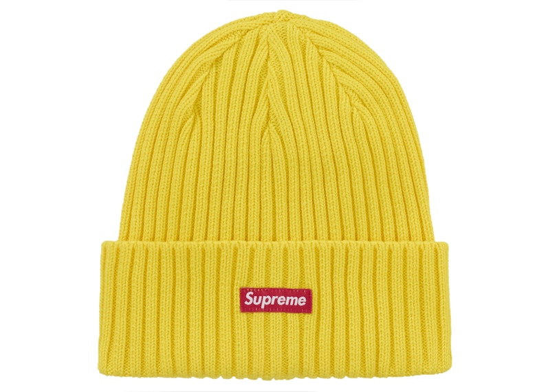 Pre-owned Supreme Overdyed Beanie (ss25) In Yellow