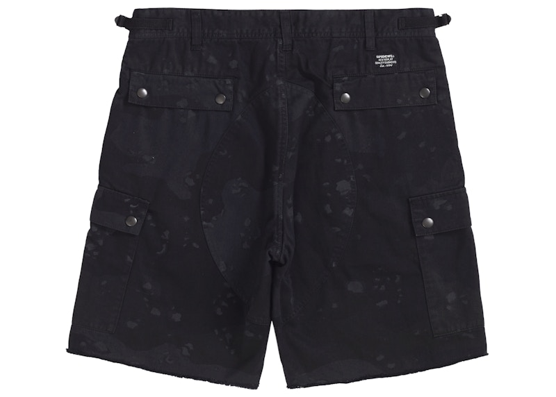 Supreme Overdyed Camo Cargo Short Black Men's - SS21 - US