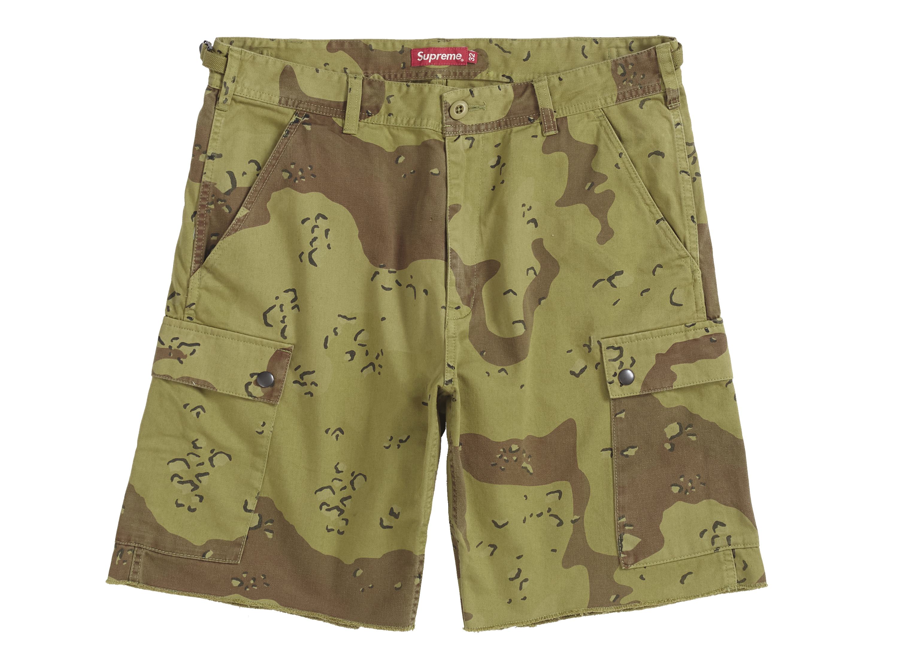 Supreme Overdyed Camo Cargo Short Green