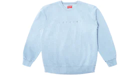 Supreme Overdyed Crewneck Sweatshirt Light Blue