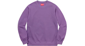 Supreme Overdyed Crewneck Sweatshirt Purple