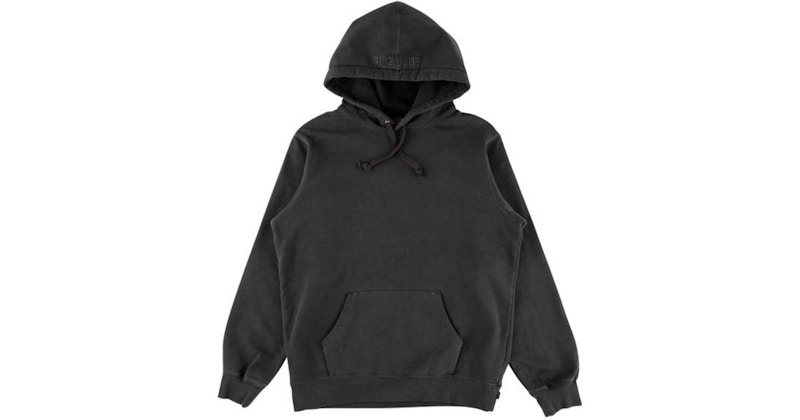 Supreme Overdyed Twill Hooded Jacket Black Men's - FW20 - US