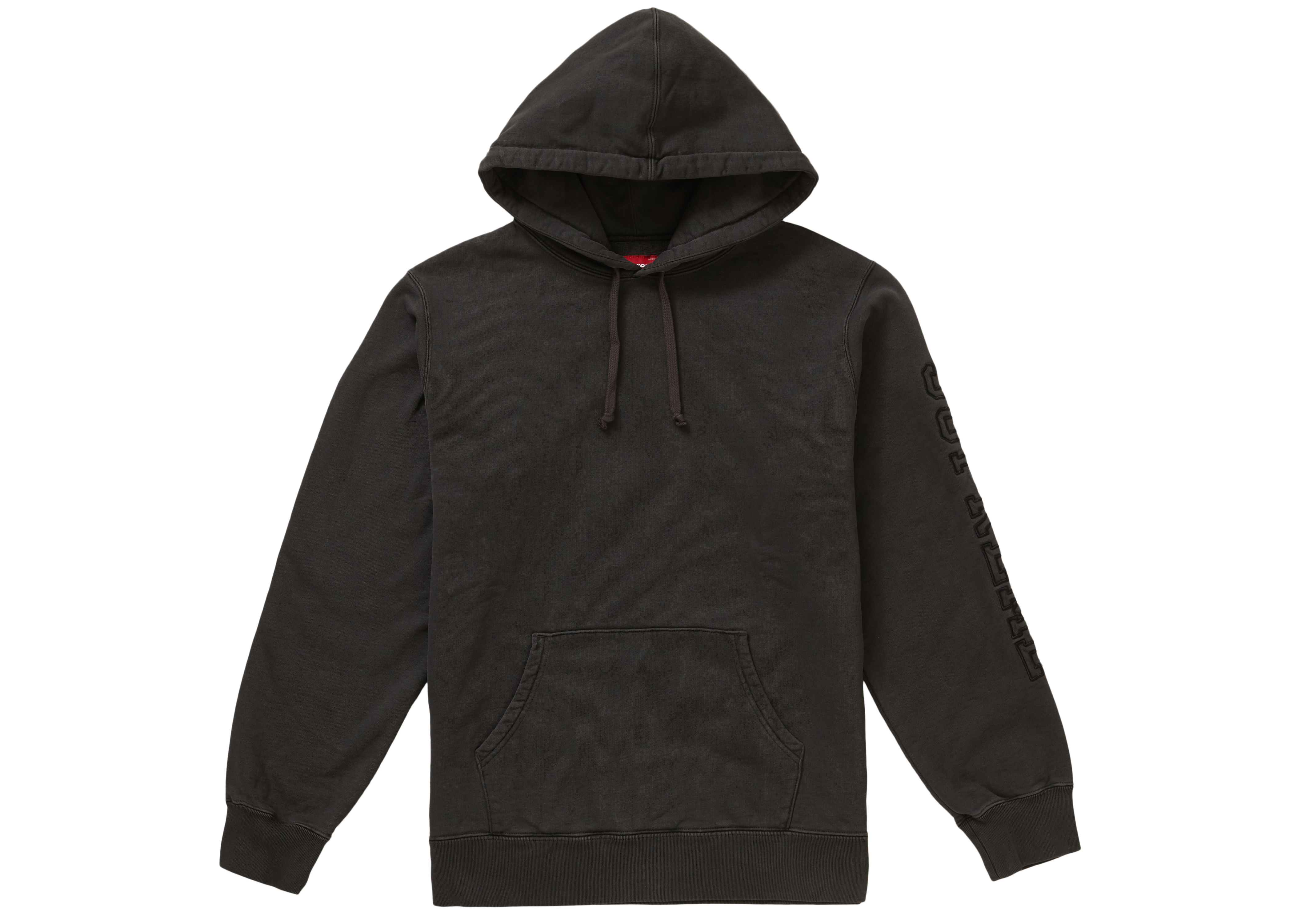 Supreme Overdyed Hooded Sweatshirt Black