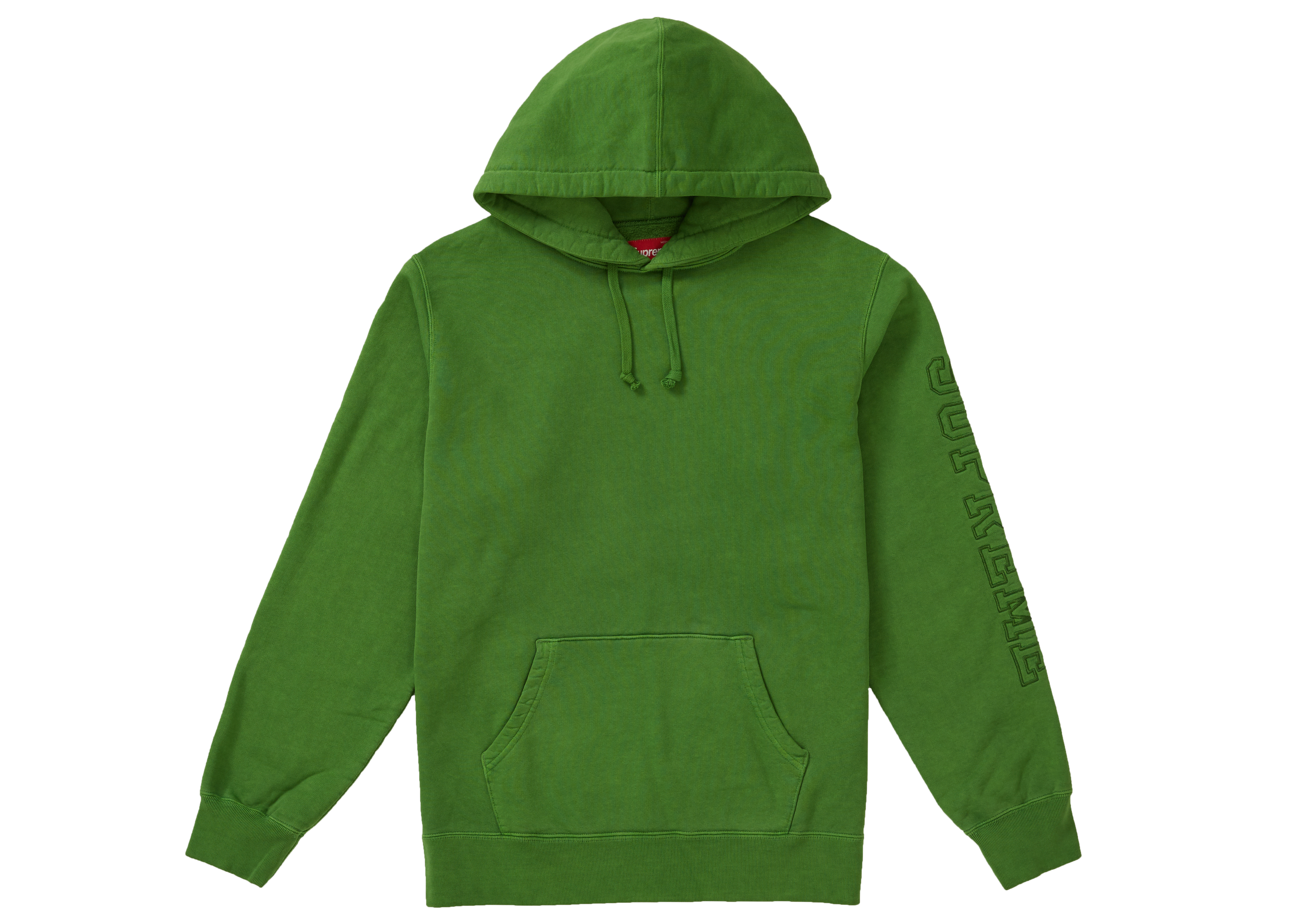 Supreme Overdyed Hooded Sweatshirt Green