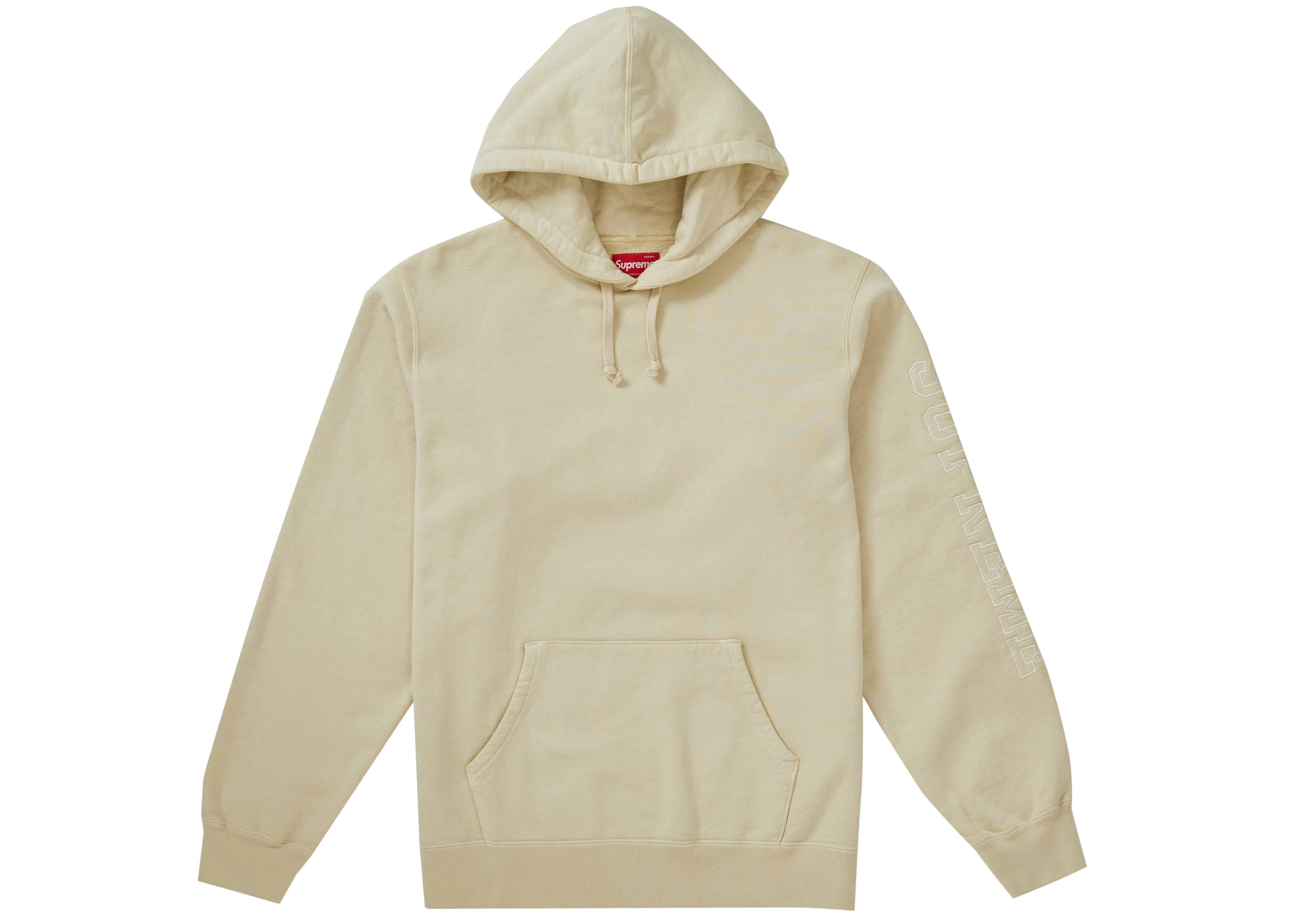 Supreme Overdyed Hooded Sweatshirt Natural - SS19 男装- CN