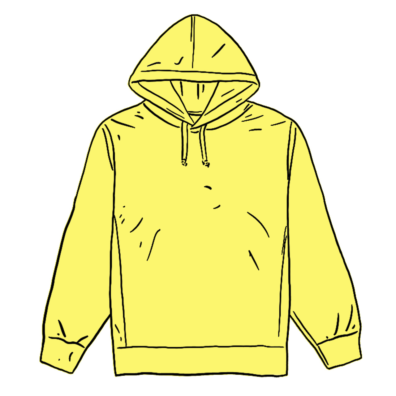 Supreme Overdyed Hooded Sweatshirt (SS20) Bright Yellow