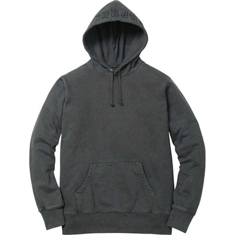 Supreme Overdyed Hoodie Black - SS16 - US