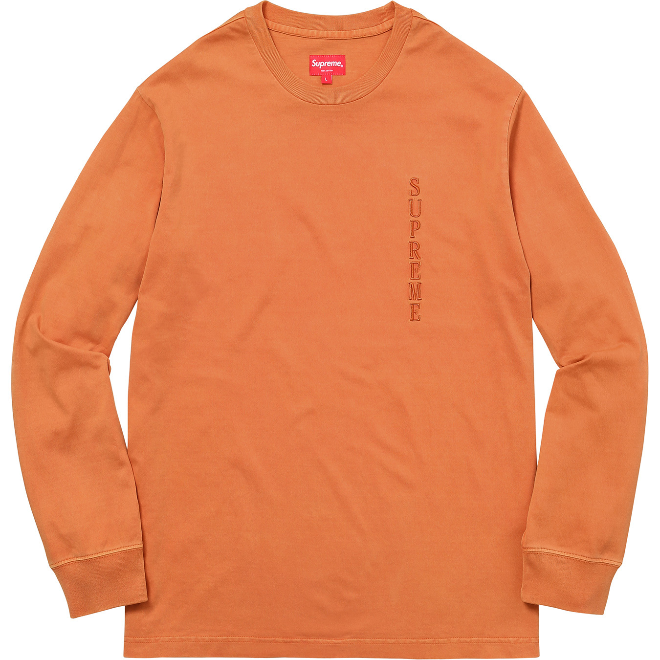 Supreme Overdyed LS Top Peach メンズ - FW16 - JP