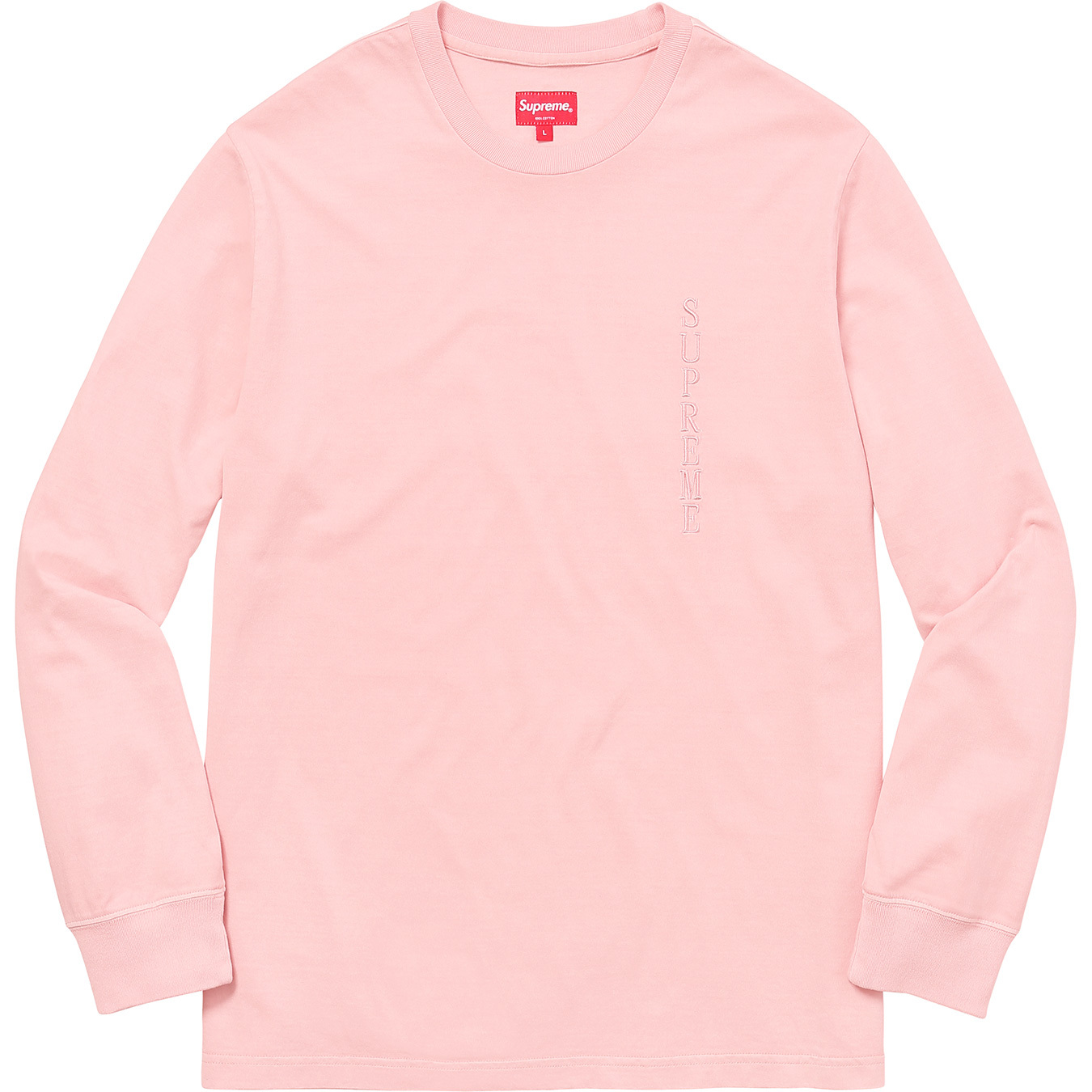 Supreme Overdyed L/S Top Pink
