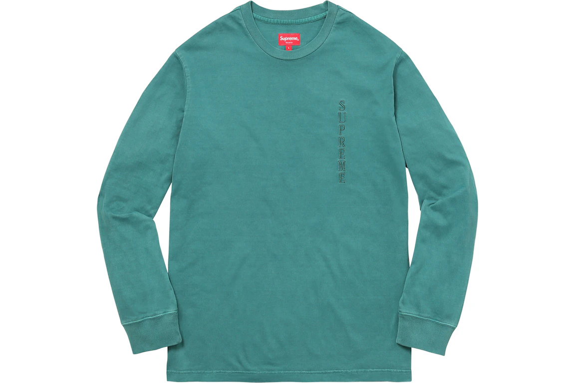 Supreme Overdyed L/S Top Teal - FW17 - GB