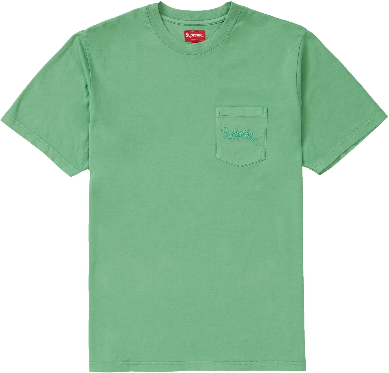 Supreme Overdyed Pocket Tee Green - SS19