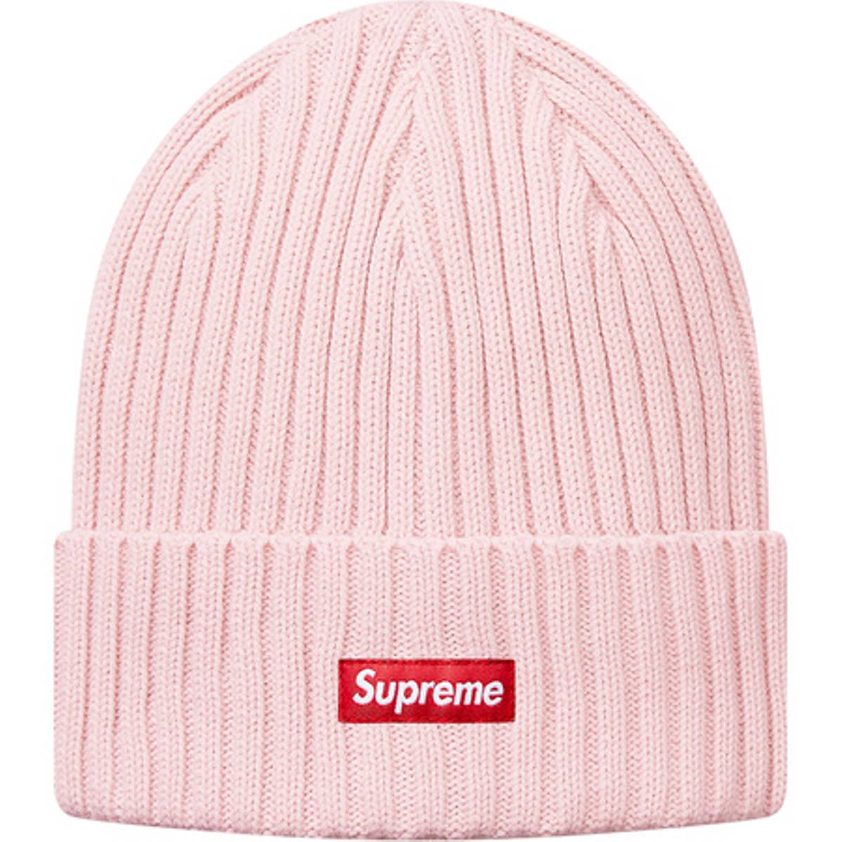 Supreme Overdyed Ribbed Beanie (SS17) Light Pink