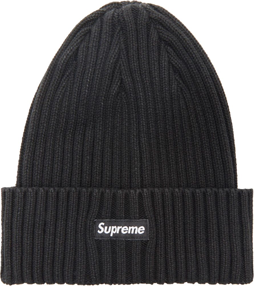 Supreme Overdyed Ribbed Beanie (SS18) Washed Black - SS18 - US