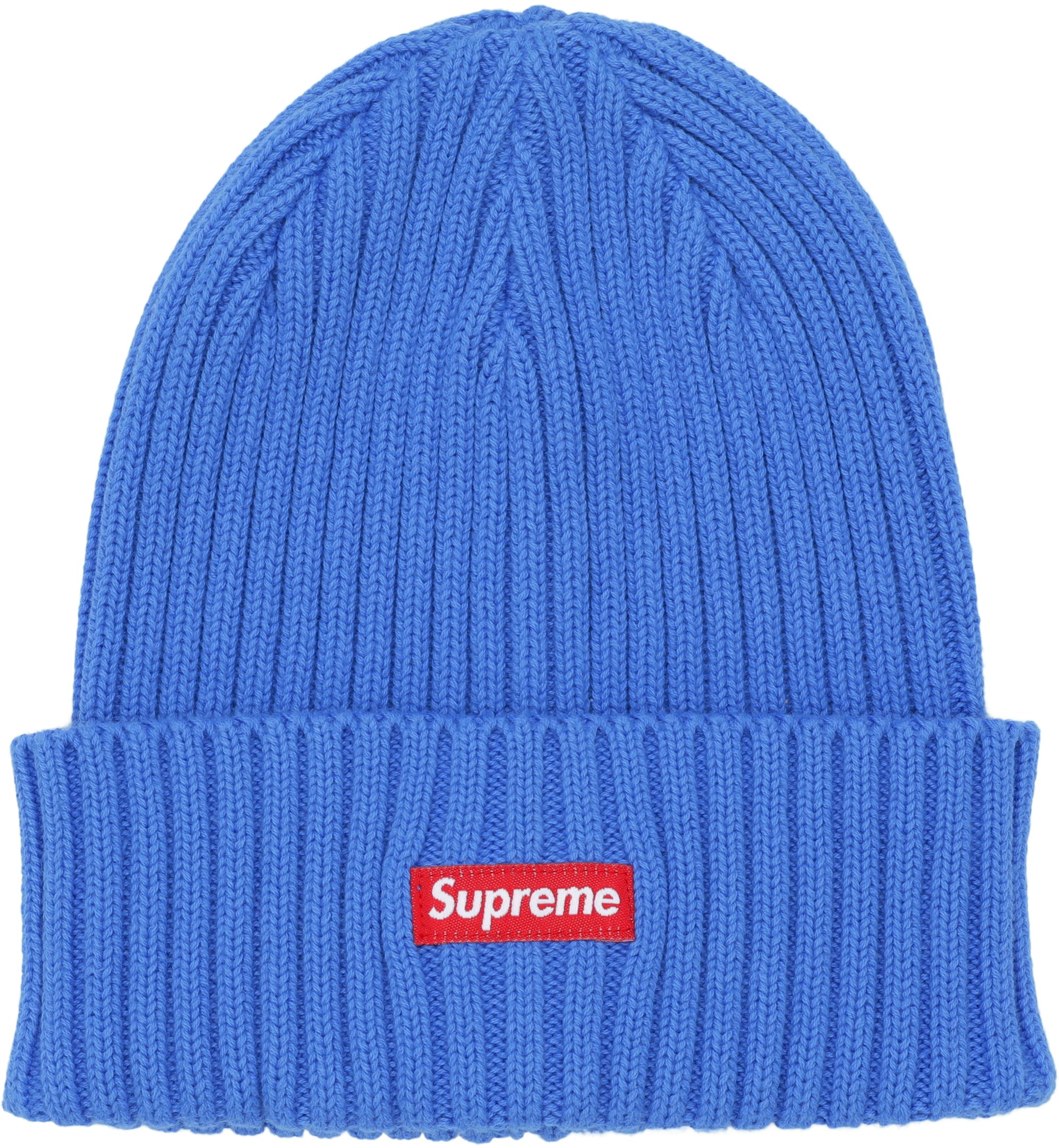 Supreme Overdyed Ribbed Beanie (SS18) Washed Royal - SS18