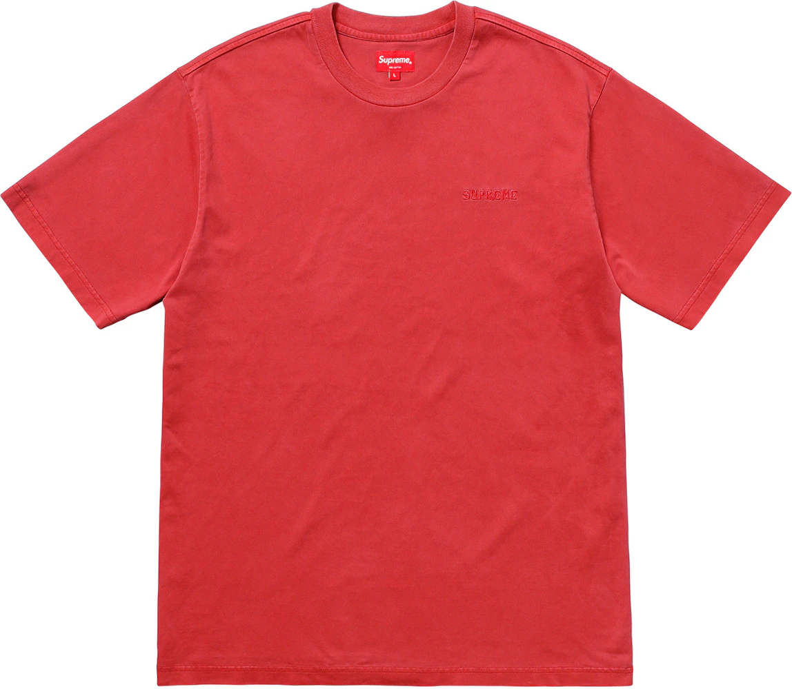 Supreme Overdyed Tee Red Men's - SS18 - US