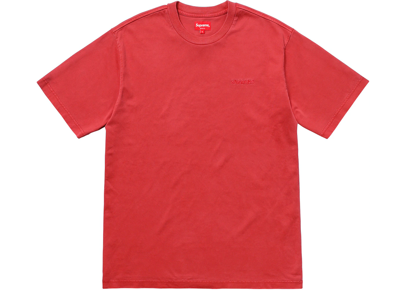 Supreme Overdyed Tee Red Men's - SS18 - US