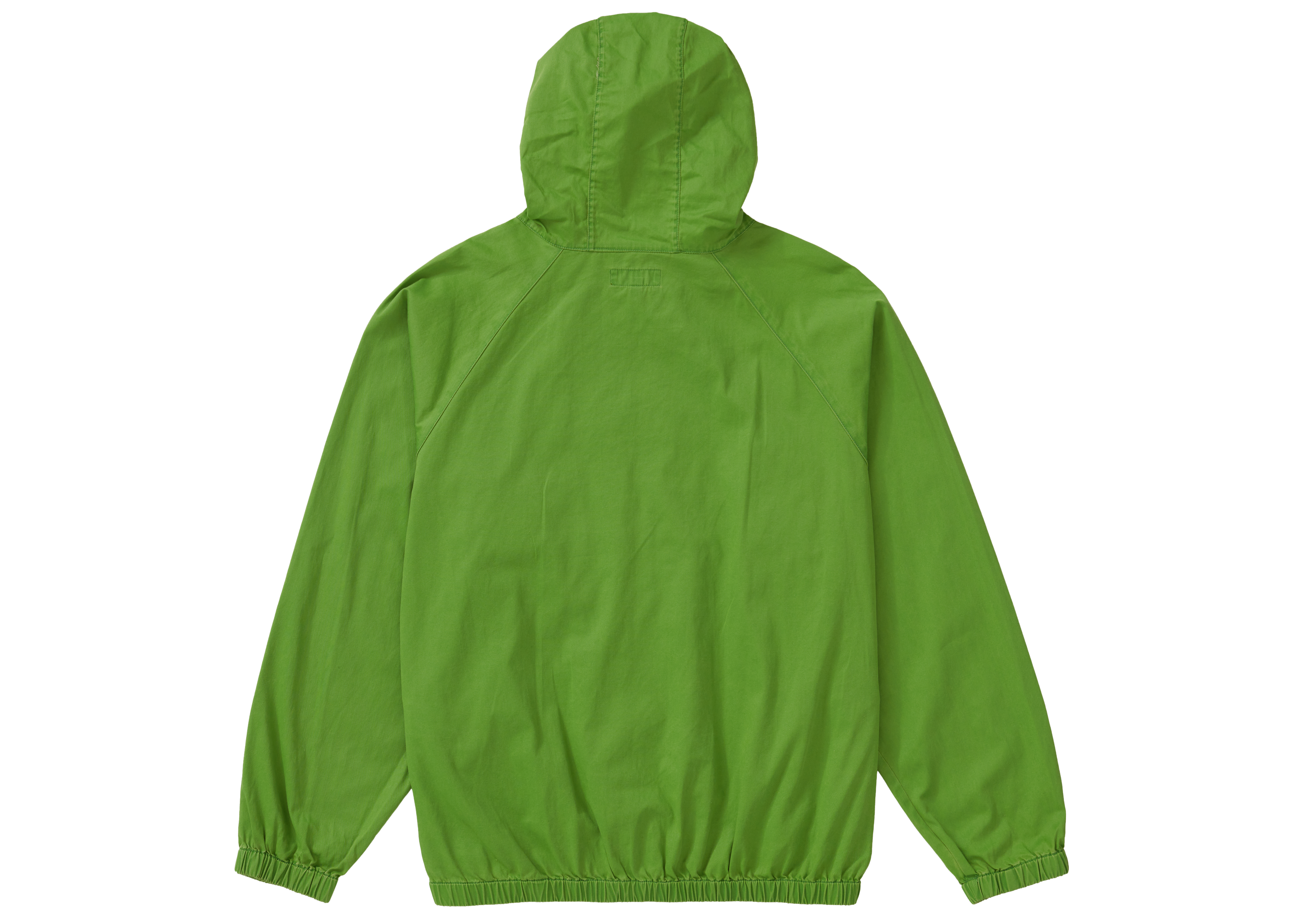 Supreme Overdyed Twill Hooded Jacket Bright Green Men's - FW20 - GB