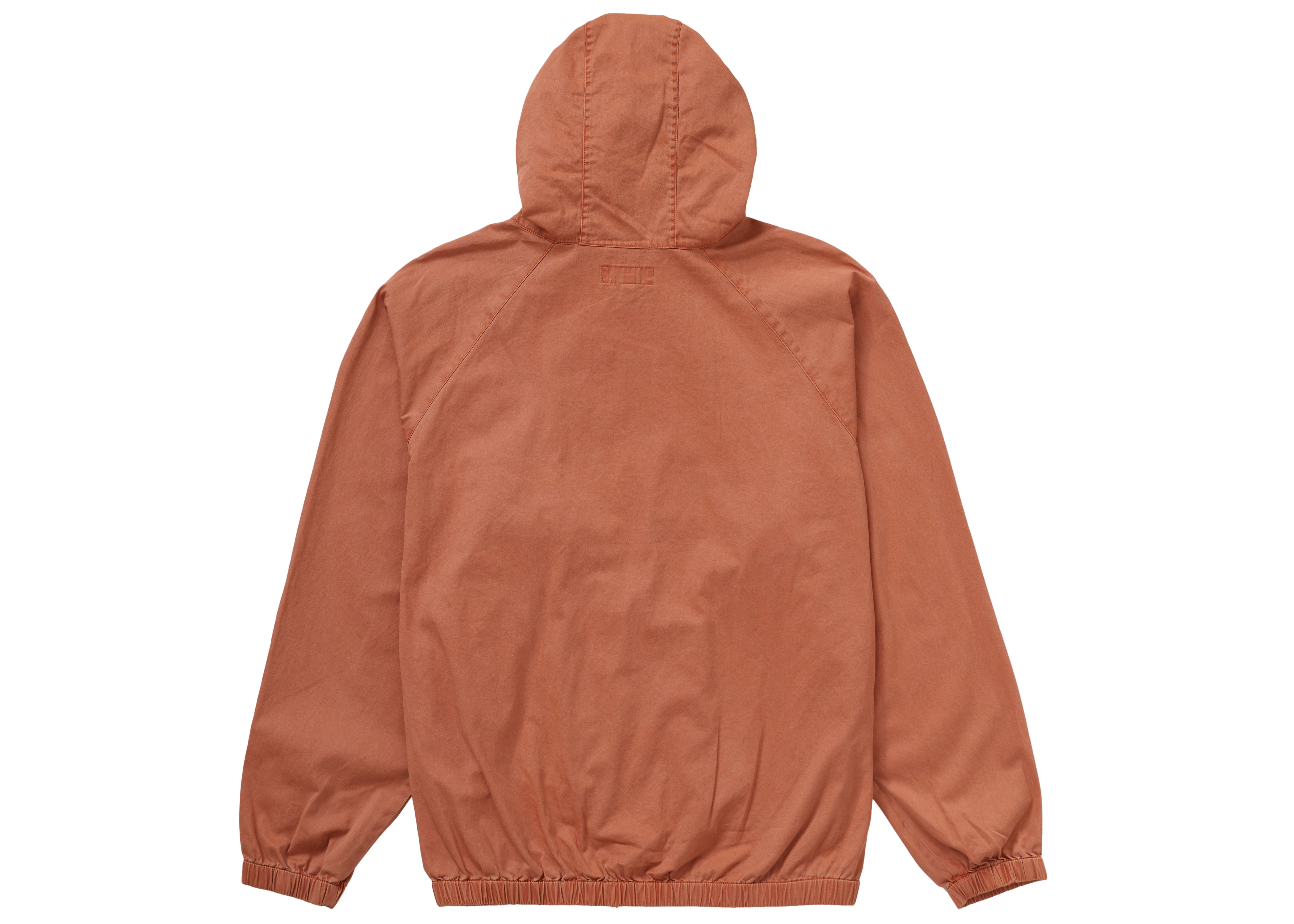 Supreme Overdyed Twill Hooded Jacket Rust Men's - FW20 - US
