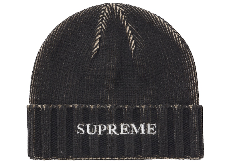 値下げ不可Supreme Overprint Beanie black - ニットキャップ