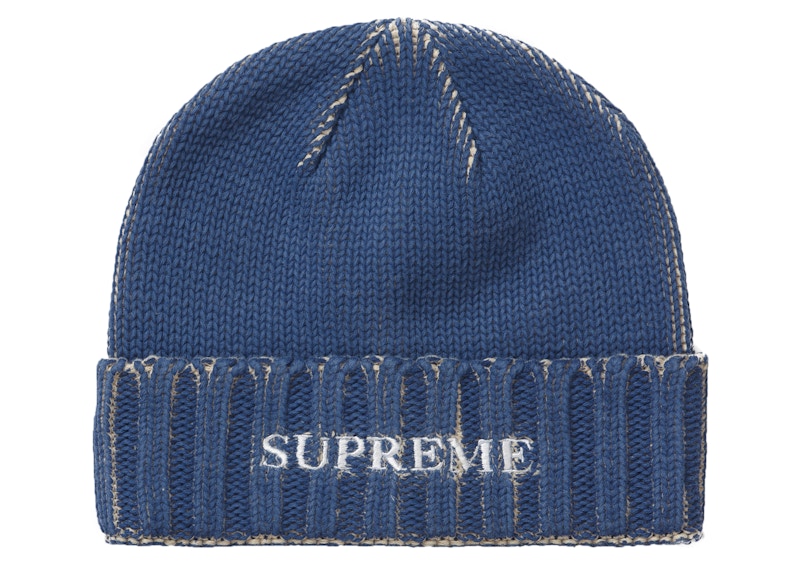 高評価格安22SS Supreme overprint Beanie ビーニー ニット帽 ニット帽/ビーニー