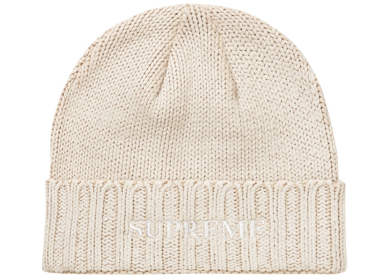 Supreme Overprint Beanie White