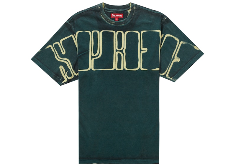 Supreme Overprint Knockout S/S Top Dark Teal Men's - FW23 - US