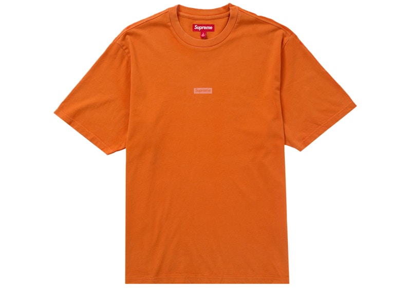 Pre-owned Supreme Men's  Overprint Small Box Short Sleeve Top In Orange