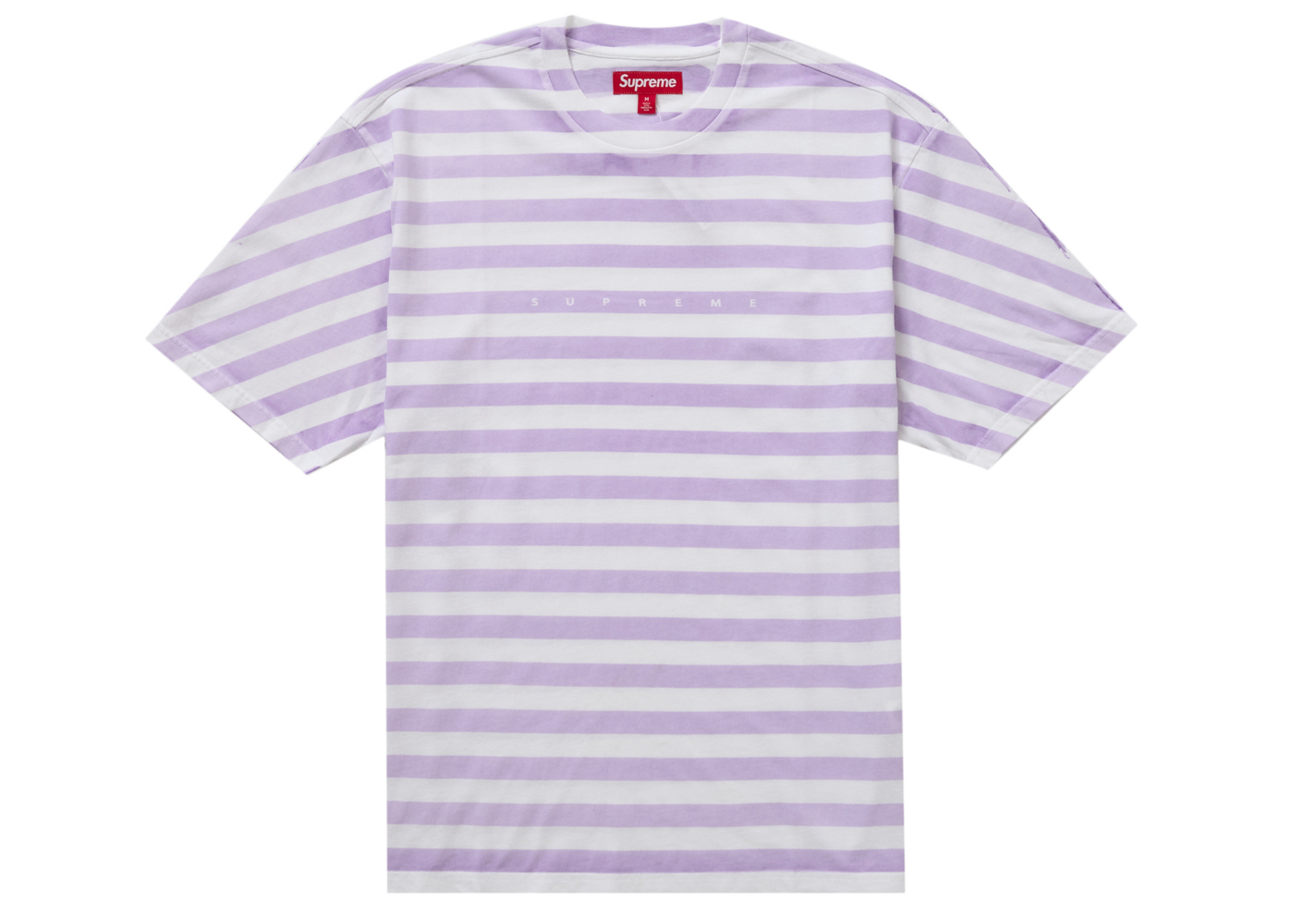 Supreme Overprint Stripe S/S Top Lavender