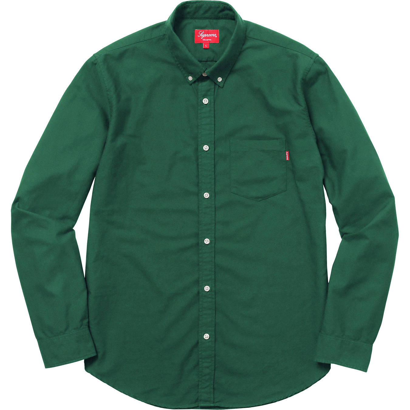 Supreme Oxford Shirt Green Men's - FW17 - GB