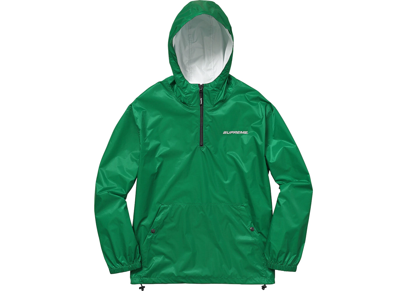 Supreme Packable Ripstop Pullover (With Packable Bag) Green Men's ...