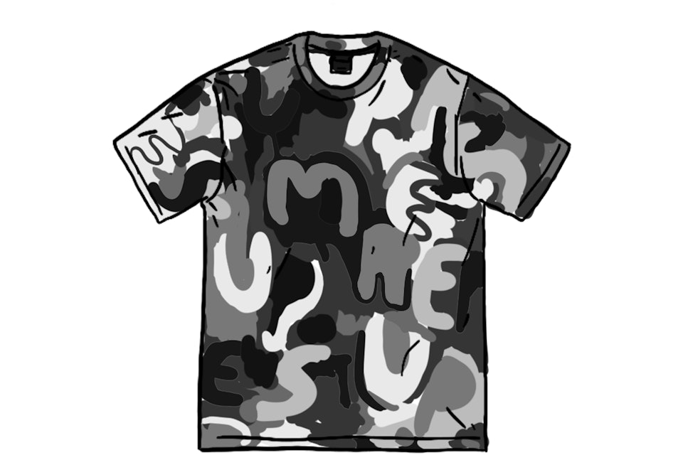 Supreme Painted Logo S/S Top Black - SS20 Men's - US