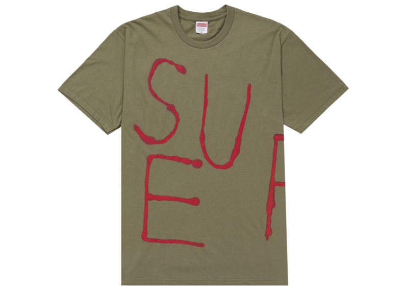Supreme Painted Tee (SS25) Olive Men's - SS25 - GB