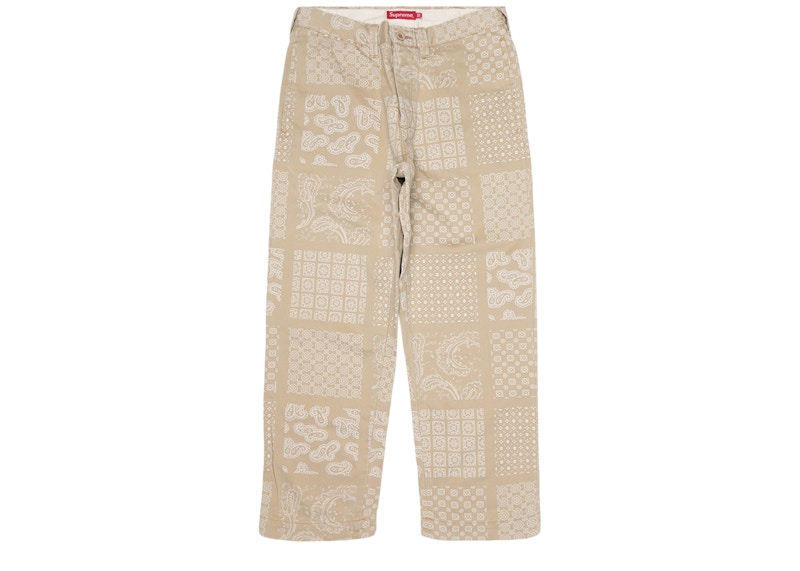 Supreme Chino Pant Khaki Stars