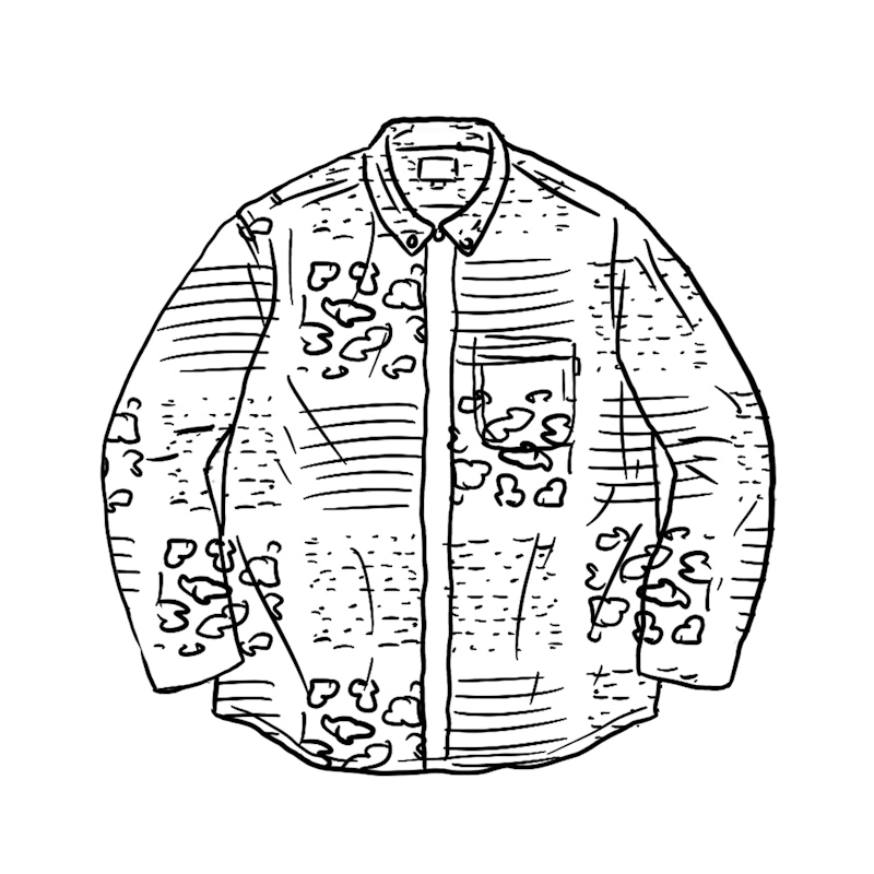 【史博物館】Supreme paisley grid shirt white Mサイズ シャツ