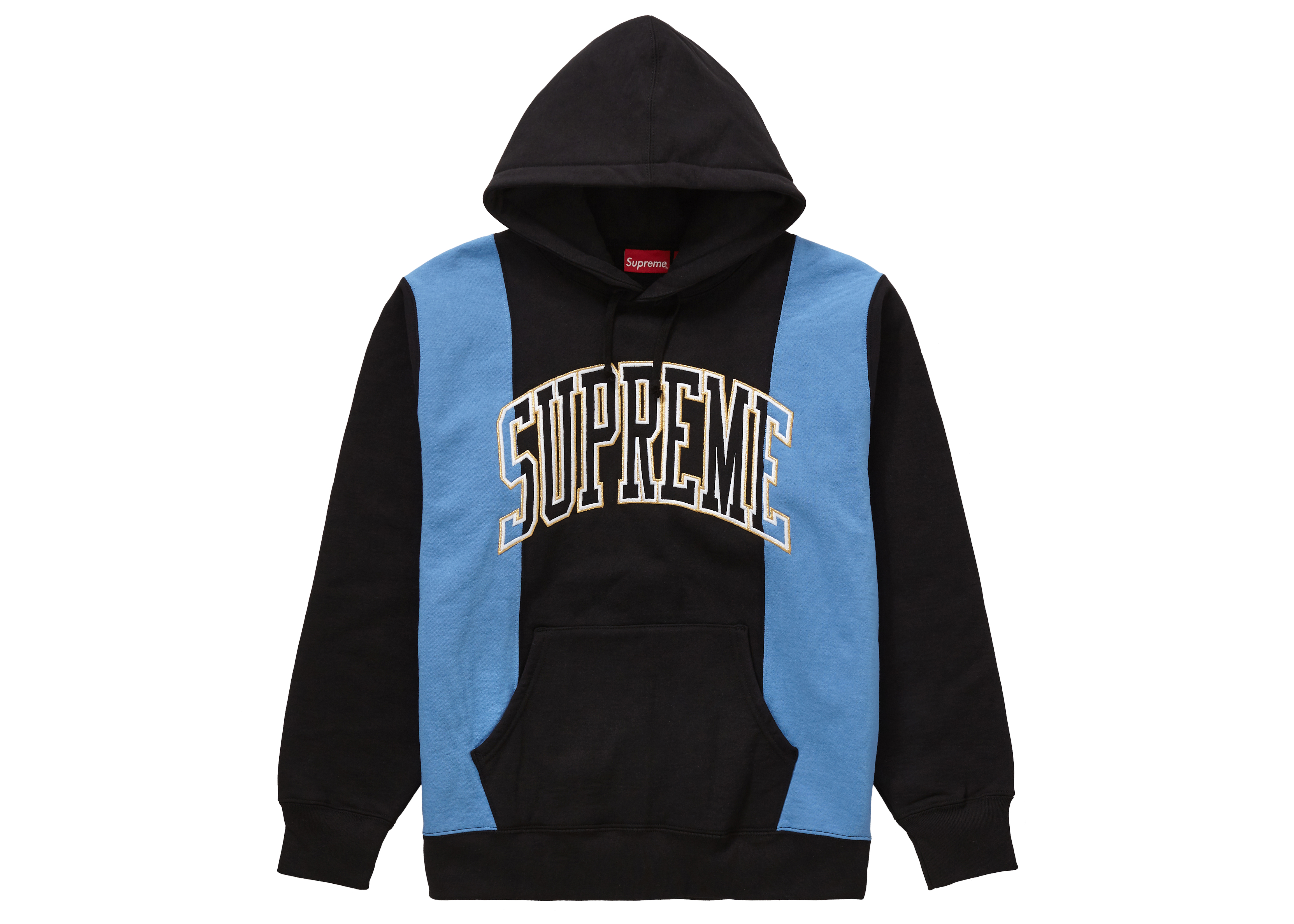 Supreme Paneled Arc Hooded Sweatshirt Black メンズ - FW19 - JP