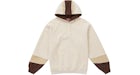Felpa con cappuccio Supreme Paneled (SS25) Naturale