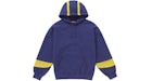 Felpa con cappuccio Supreme Paneled (SS25) Navy lavato