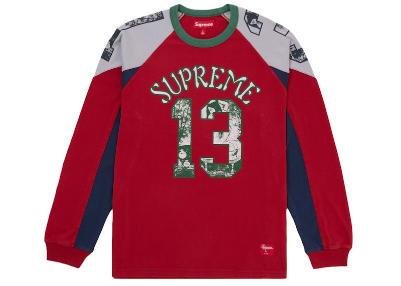 Supreme Paneled Raglan L/S Top Rojo
