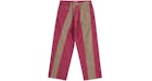 Supreme Paneled Stripe Baggy Jean Red