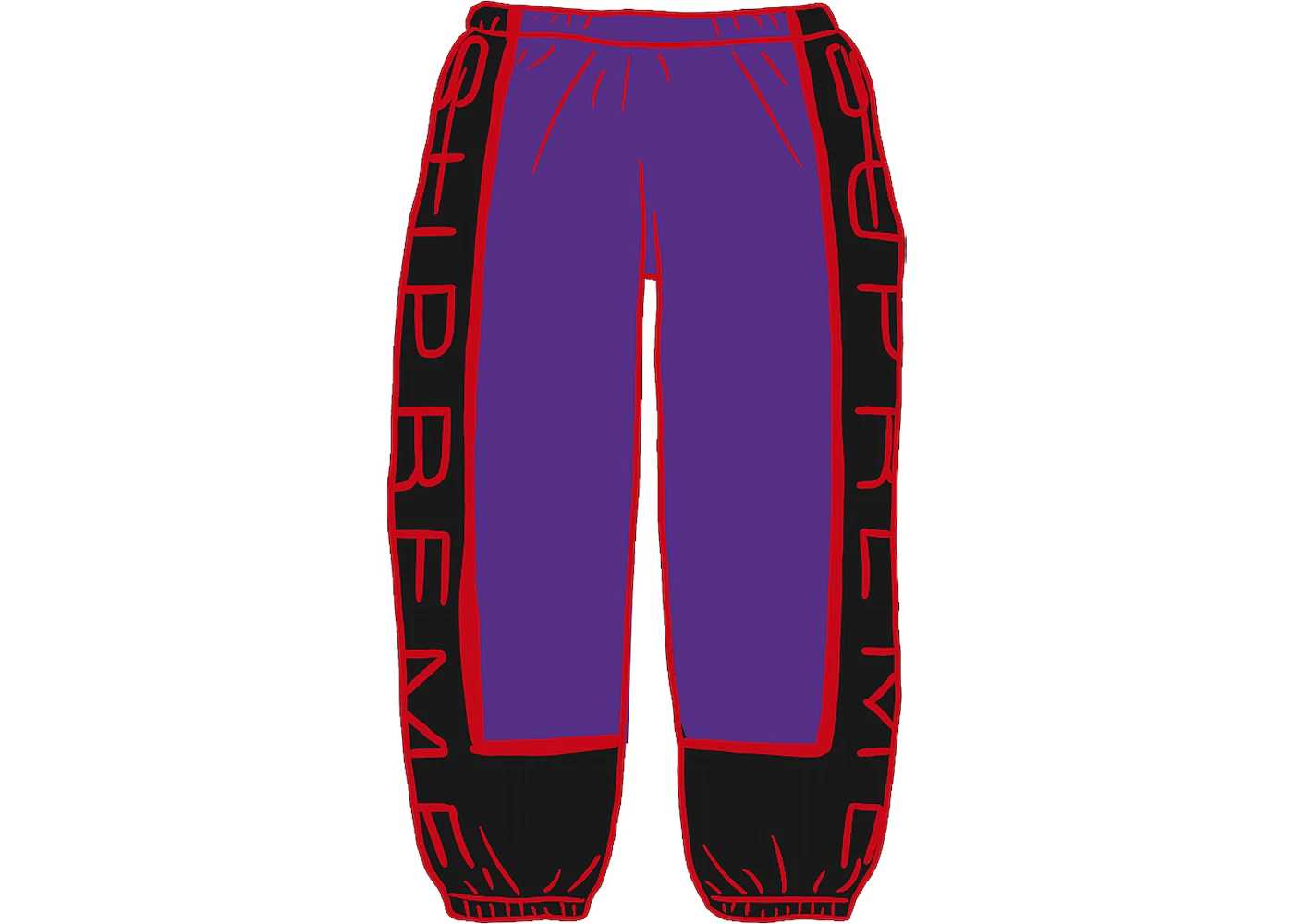 Supreme Paneled Sweatpant (SS21) Purple