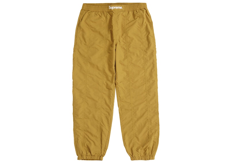 Supreme Paneled Warm Up Pant Gold - FW19 Men's - US