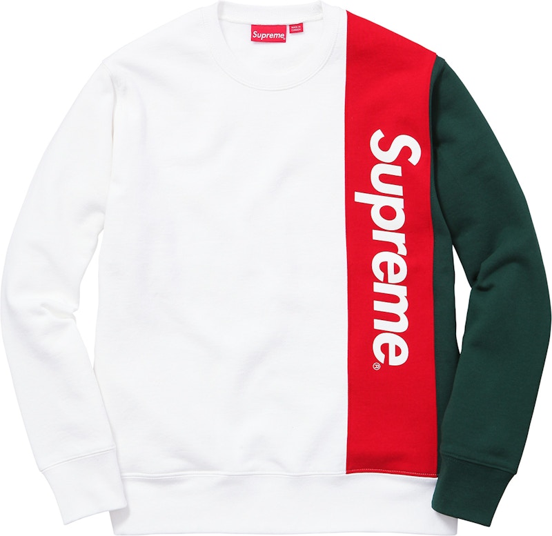 Supreme Panelled Crewneck White Men's - SS16 - US