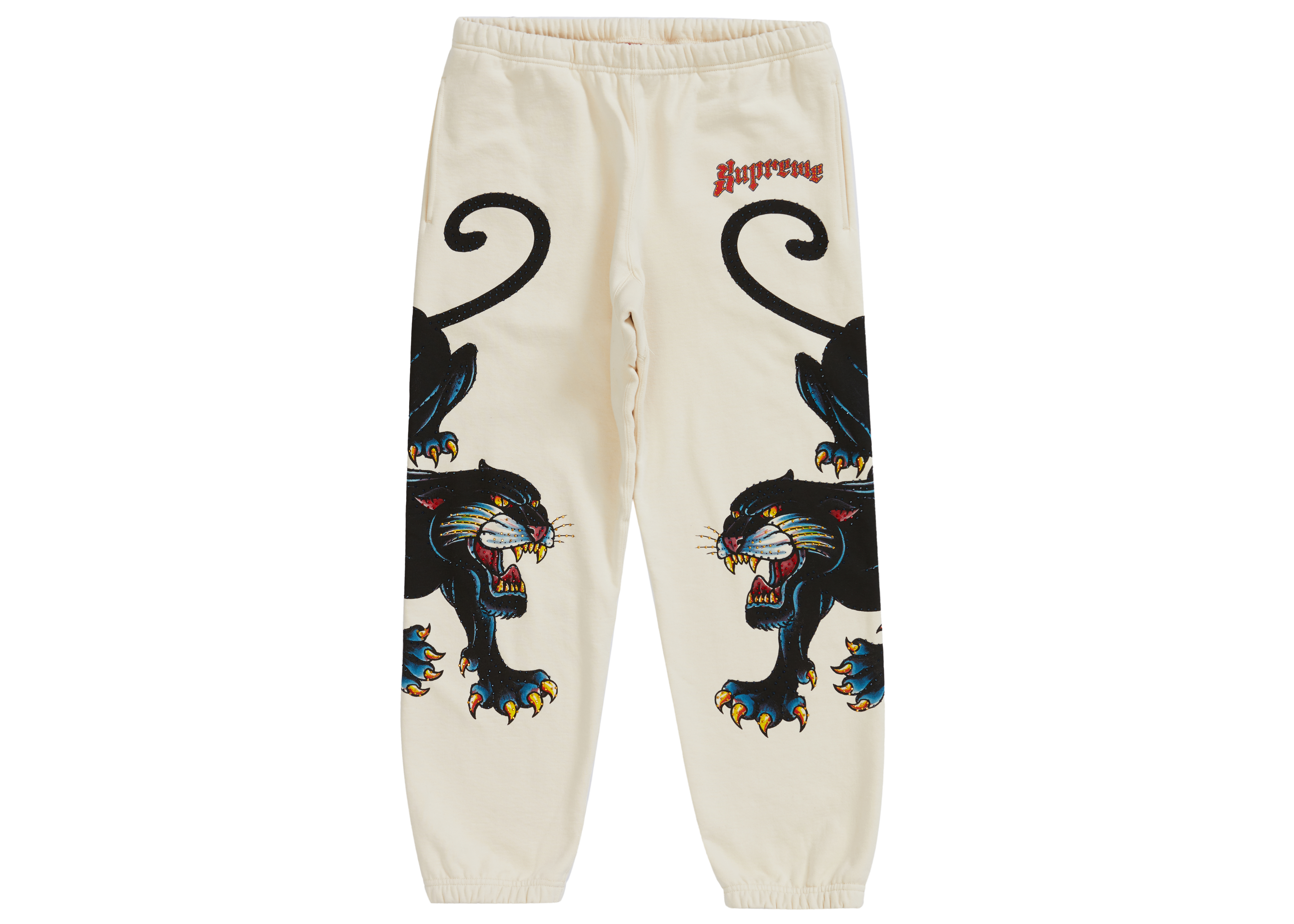 Supreme Panther Sweatpant Natural メンズ - SS21 - JP