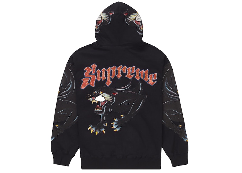 Panther Zip Up Hooded Sweatshirt